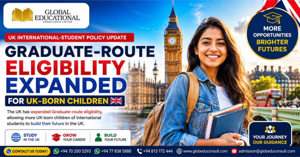 Graduate-route eligibility expanded for UK-born children